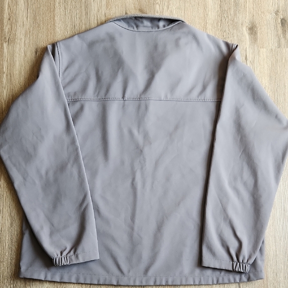 Columbia Men's Light Gray Full-Zip Softshell Jacket - Picture 3 of 6